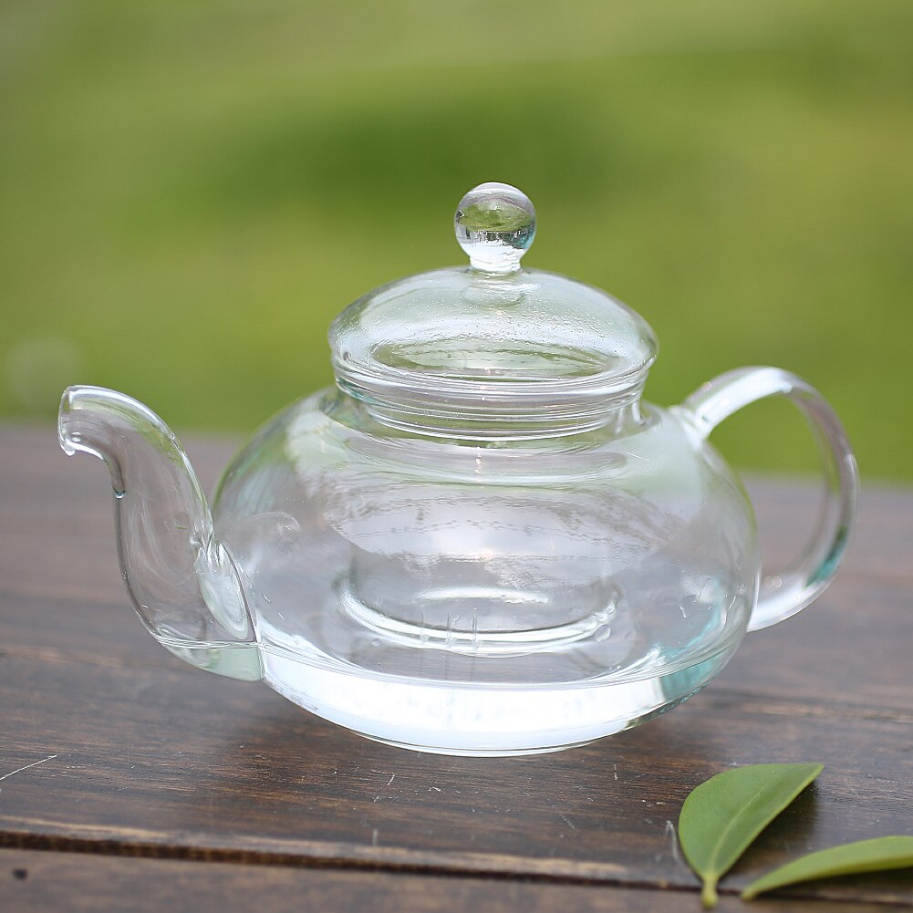 Resistent glas tekanna flaska kopp teblad 350ml infuser med butik kök suplly hem klitchen verktyg flaska
