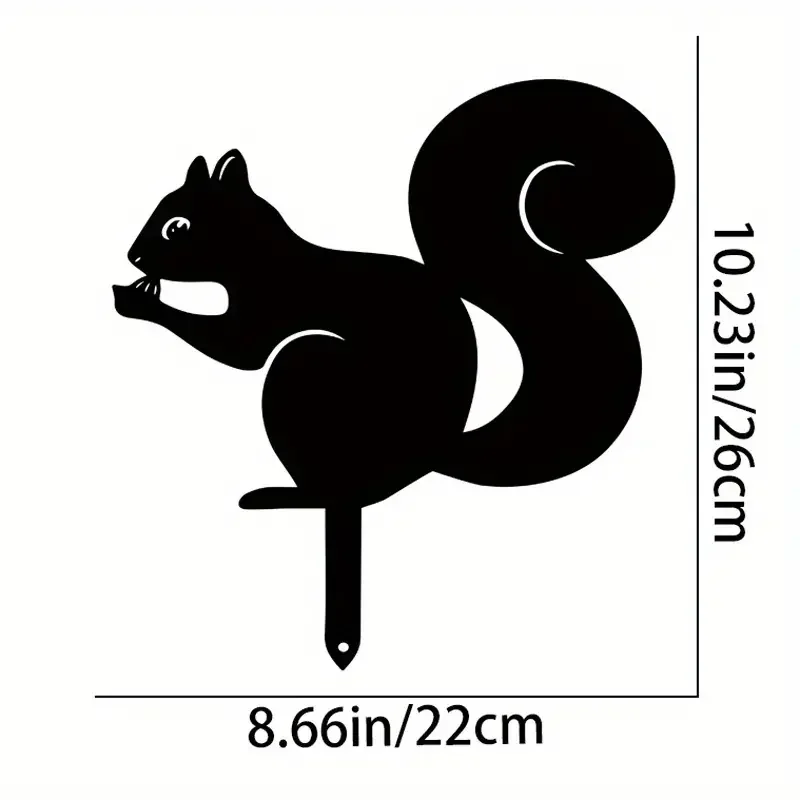 Rzeźba królika – puste figurki z kutego żelaza, odporne na kurz i realistyczne królik/wiewiórka robić ogrodu, domu i podwórka: Brązowy