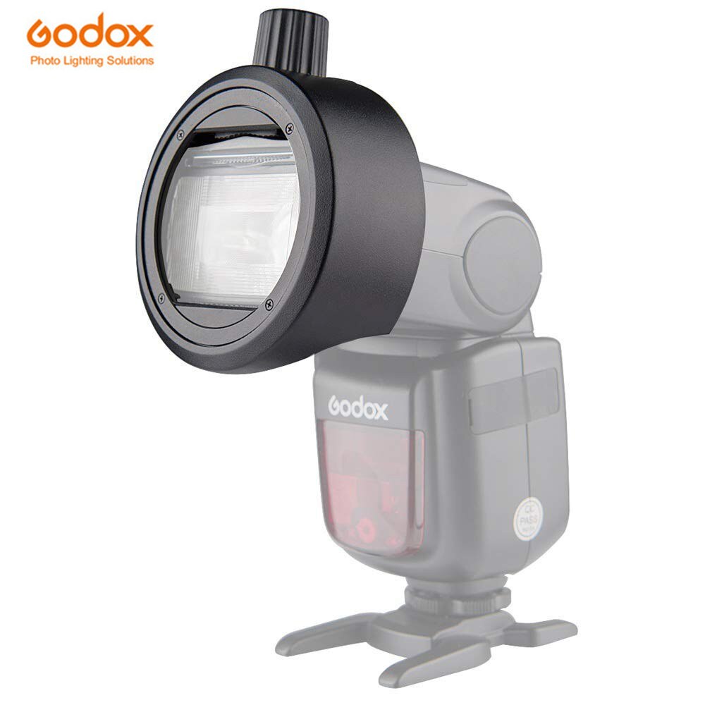 Godox adaptador de S-R1, adaptador de modificador magnético de cabeza de Flash redonda para Flashes de serie Godox V860II, V850II, TT685 y TT600