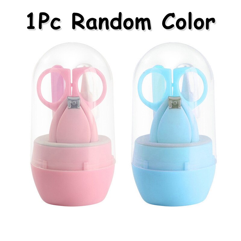 Newborn Baby Safety Nail Clippers Set Scissors Cutter With Box Children's Nail Trimmer Kids Manicure Tool Baby Care Product: 1 random color