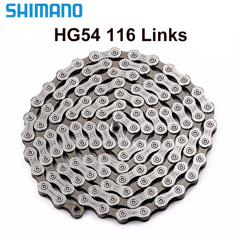 Shimano polkupyörän ketju 6/7/8/9/10 nopeus  cn4601 hg53 hg71 hg40 6 7 8 vaihtuva nopeus ketju 10v mtb maantie maastopyöräketju: Hg54 10s 116 linkkiä