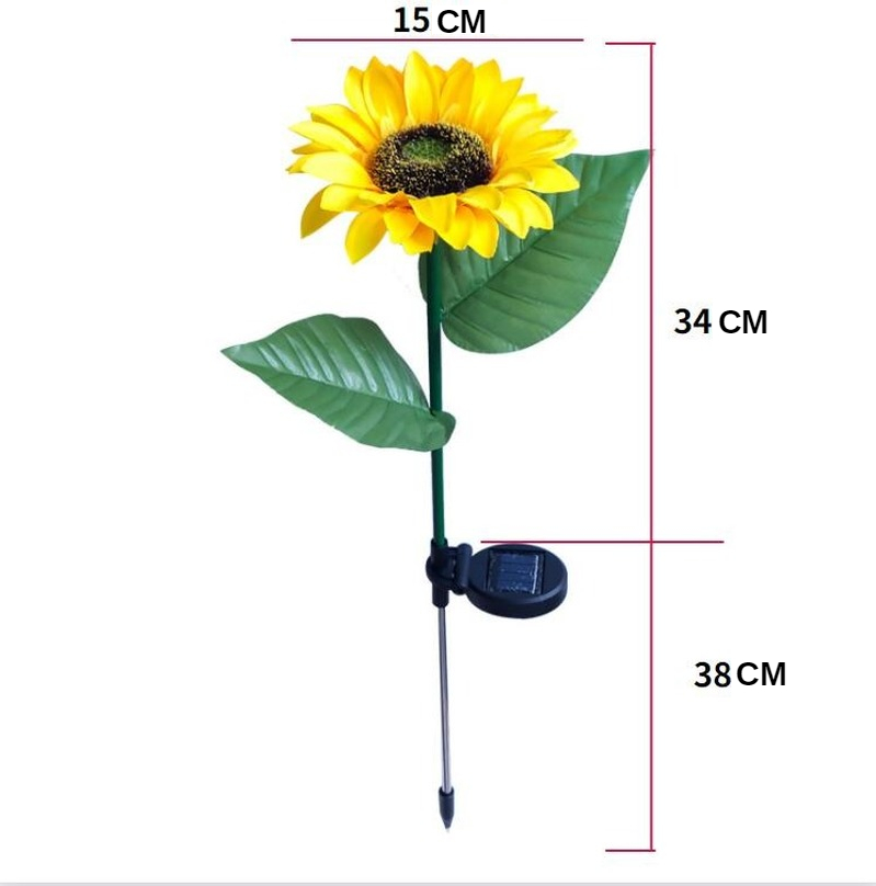 LED Solar Sunflower Flower Light Garden Solar Lighting Outdoor Garden Decoration Christmas Lights Outdoor Christmas Decorations