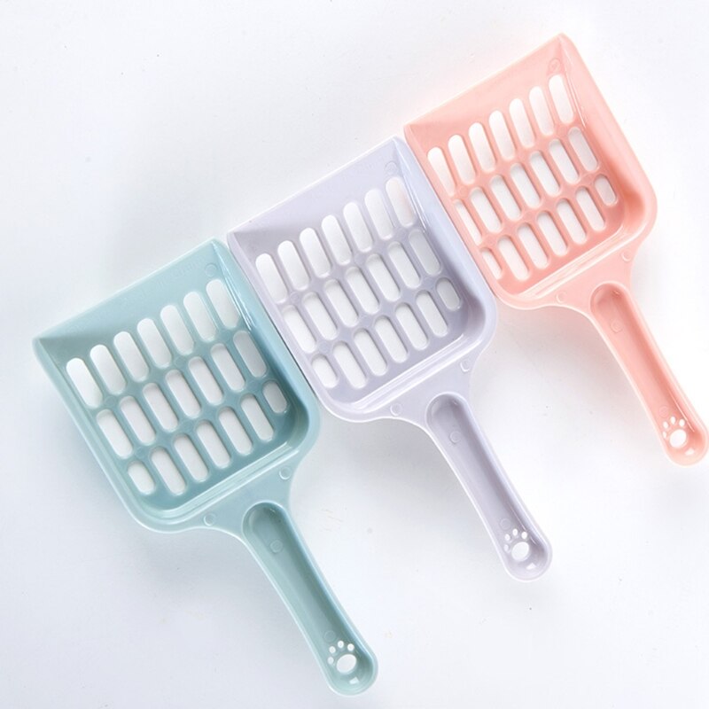 Kitty Open Top Litter Box with Shield and Scoop Semi-closed Anti Litter Splashes