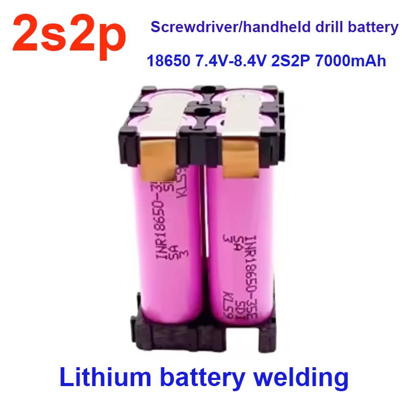 2S1P 3S2P 4S1P~5S2P 6S2P 18650-35E Battery Pack Custom 18650-35E Battery Welding 3500mAh / 7000mah Battery Pack 7.4V To 25.2v: PURPLE