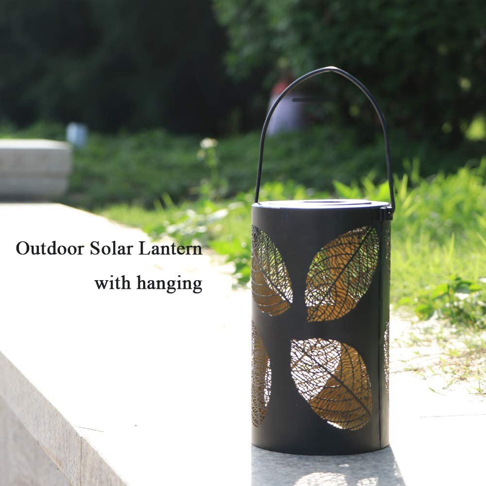 LED Waterproof Solar Power Hanging Lantern Light Lamp Lawn Garden Pathway Decor