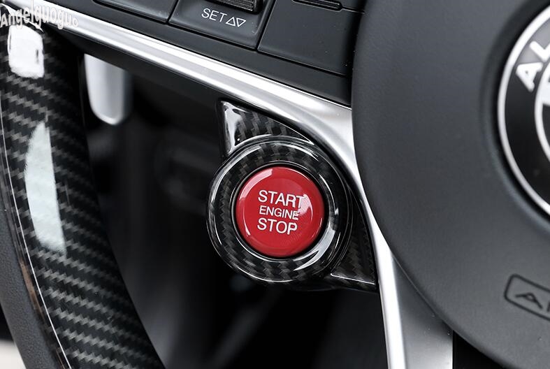 Voor Alfa Romeo Giulia Stelvio Auto Motor Start Stop Knop Keyless Systeem Cover Frame Trim Vervangen Ontsteking schakelaar