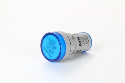 1Pcs LED power indicator AD16-22DS signal lamp 22DS distribution box 22mm universal 220V 24V AD16-22D/S: 220V Blue