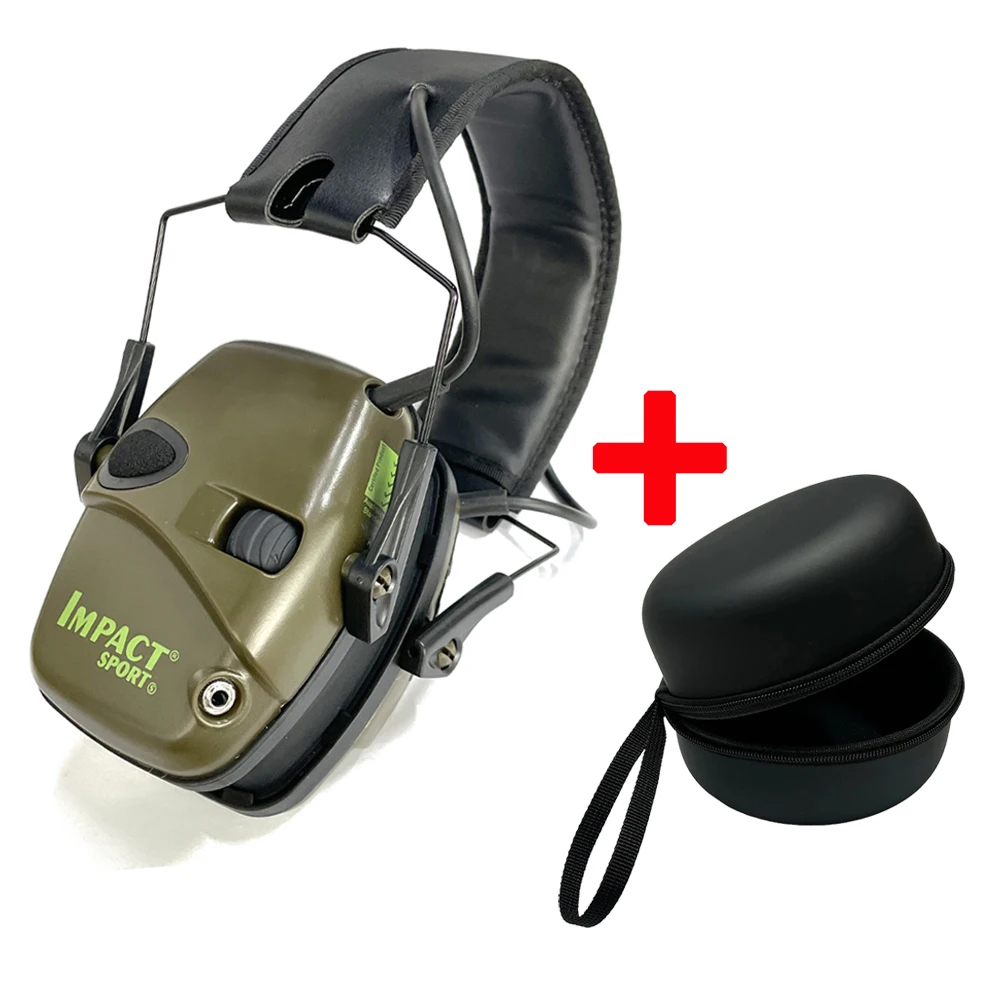 Aktive Headset-Kopfhörer zum Schießen, elektronischer Gehörschutz, Gehörschutz, Geräuschreduzierung, aktiver Jagd-Ohrenschützer: Hellgelb