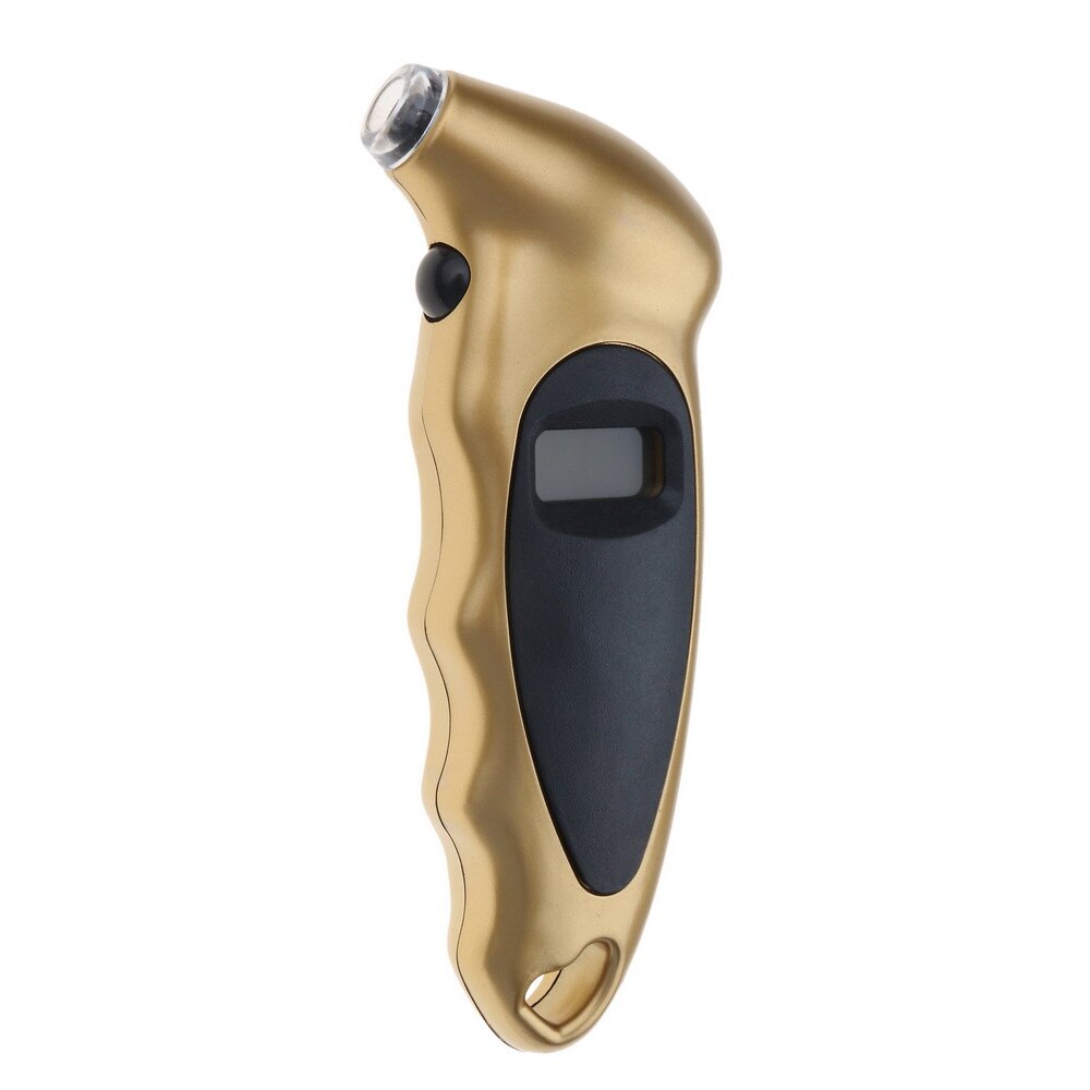 Digital Car Tire Tyre Air Pressure Gauge Meter LCD Display Manometer Barometers Tester for Car Truck Motorcycle Bike: gold