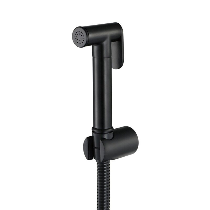 Zwarte Wc Spuit Bidet Badkamer Handdouche Wandmontage Kraan Badkamer Accessoires