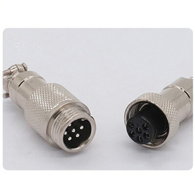 1 set GX12 Male Plug&Female Plug Docking Plug aviation circular connector 2/3/4/5/6/7 Pin 12mm Butt plugs RS765: GX12-6D