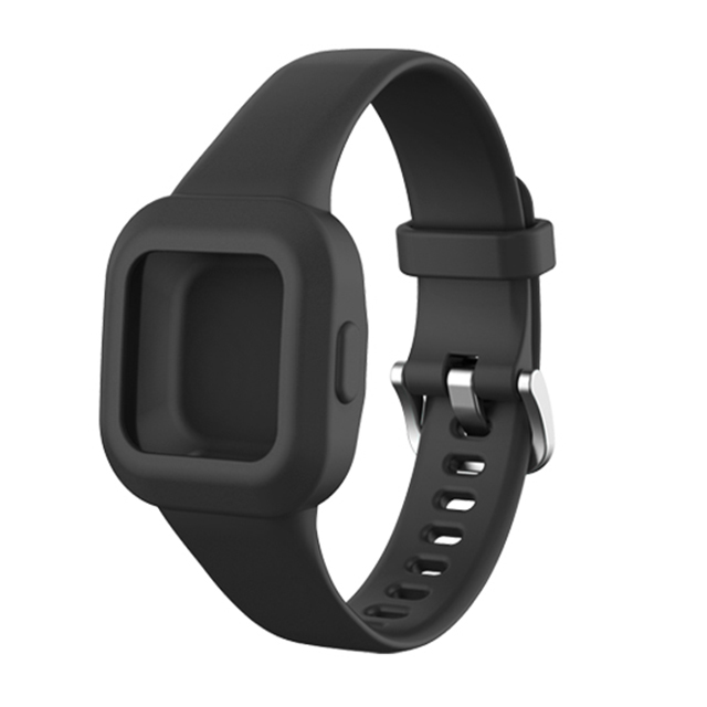 Correa de silicona para Garmin Fit JR3, pulsera Garmin Vivofit JR.3, correa de reloj para niños: Negro