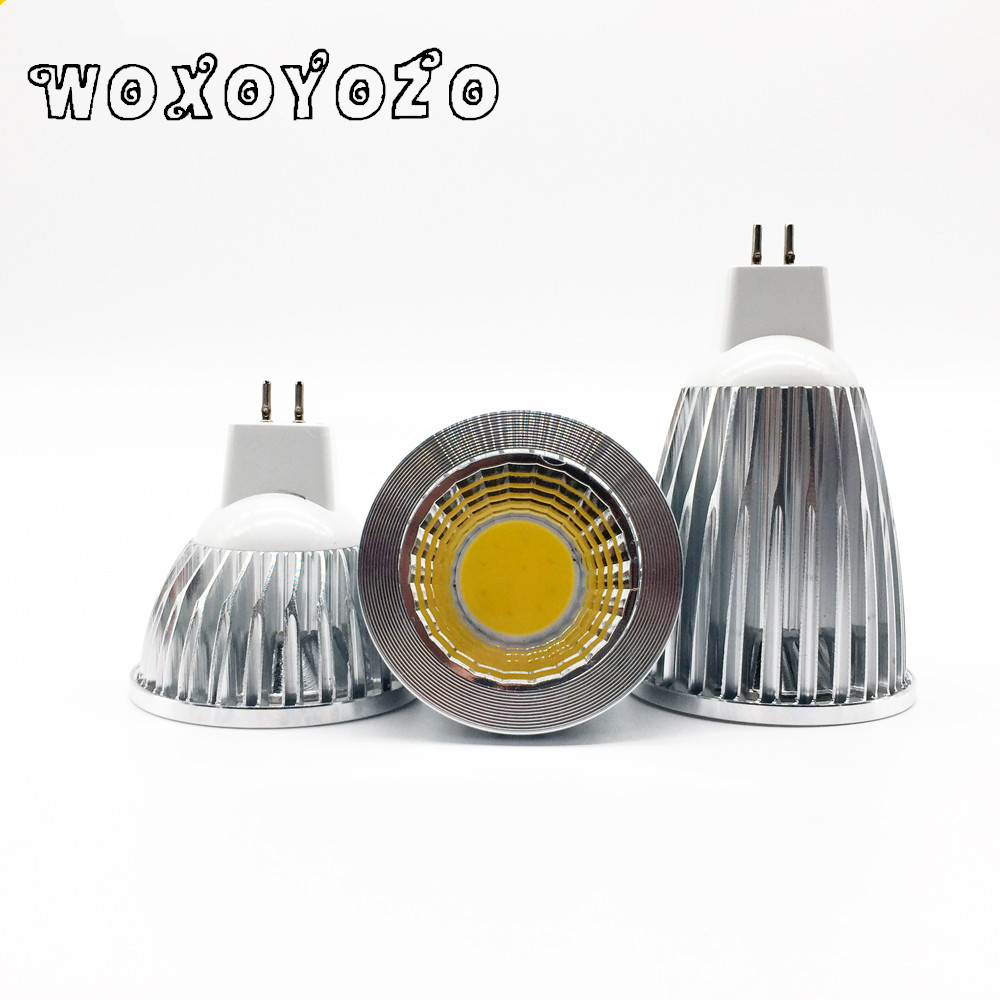 Foco Led Cob GU5.3 Led MR16 de alta potencia MR 6 12V GU 5,3 220V regulable lámpara de bombilla blanca fría cálida COB 6w 9w 12w Lampada