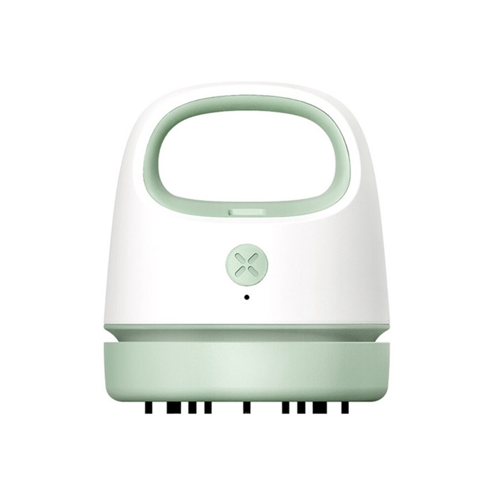VODOOL-Mini aspiradora portátil de escritorio para portátil, aspiradora de pelo, recolector de polvo para Notebook, teclado de ordenador, herramientas de limpieza Interior de coche: green