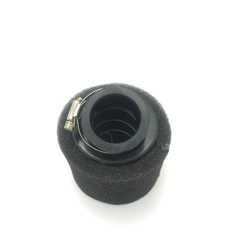 35Mm Schuine Dubbele Foam Air Filter Pod Cleaner Voor 110cc 125cc Atv Zwart