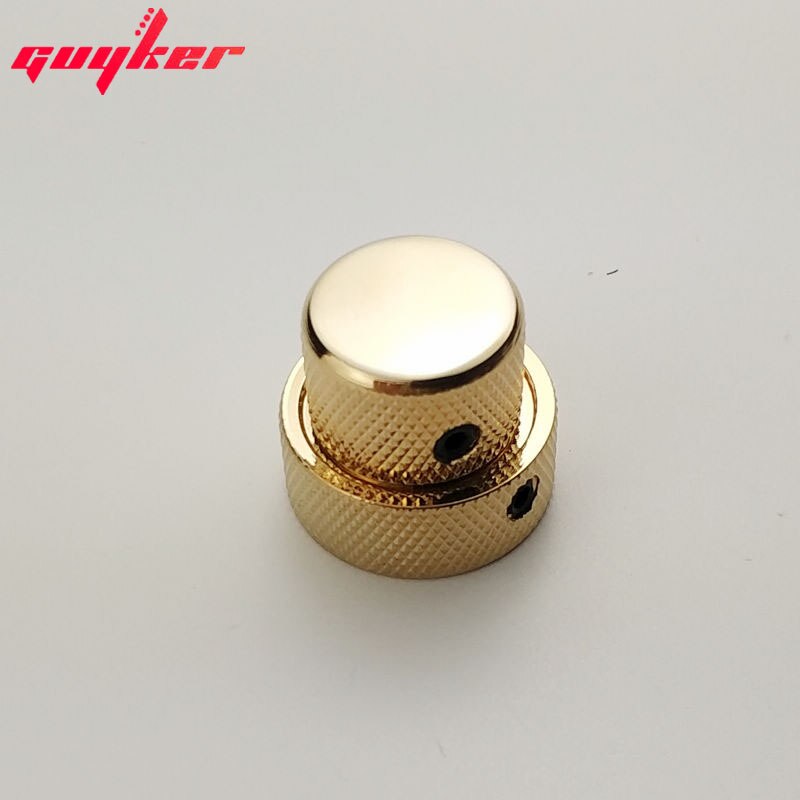 1 STKS DUBBELE CONCENTRISCHE BESTURINGSKNOP VOOR GITAAR NC004 CR/BK/GD: Bordeaux