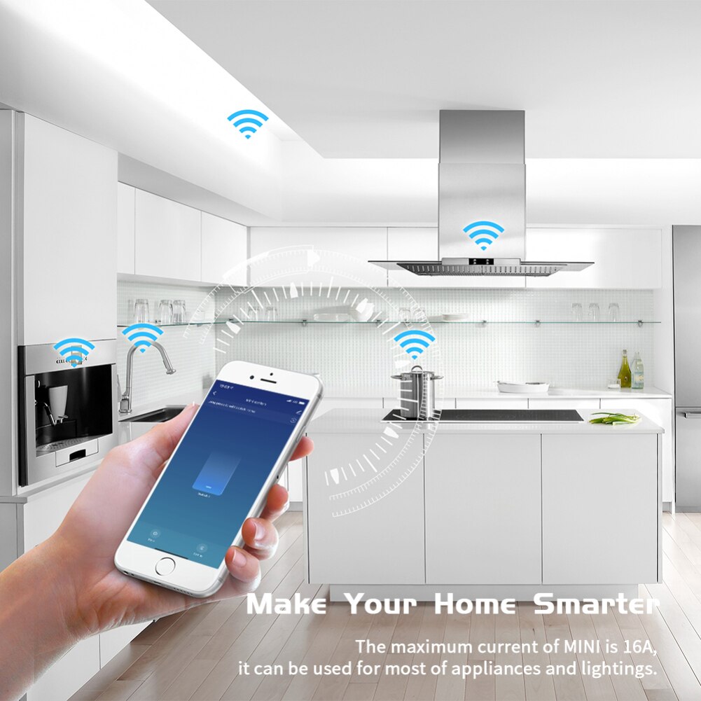 Tuya 10A/16A Mini Wifi Smart Switch Voor Smart Leven 2-Weg Control Relais Timer Draadloze Automatisering Werk met Alexa Google Thuis