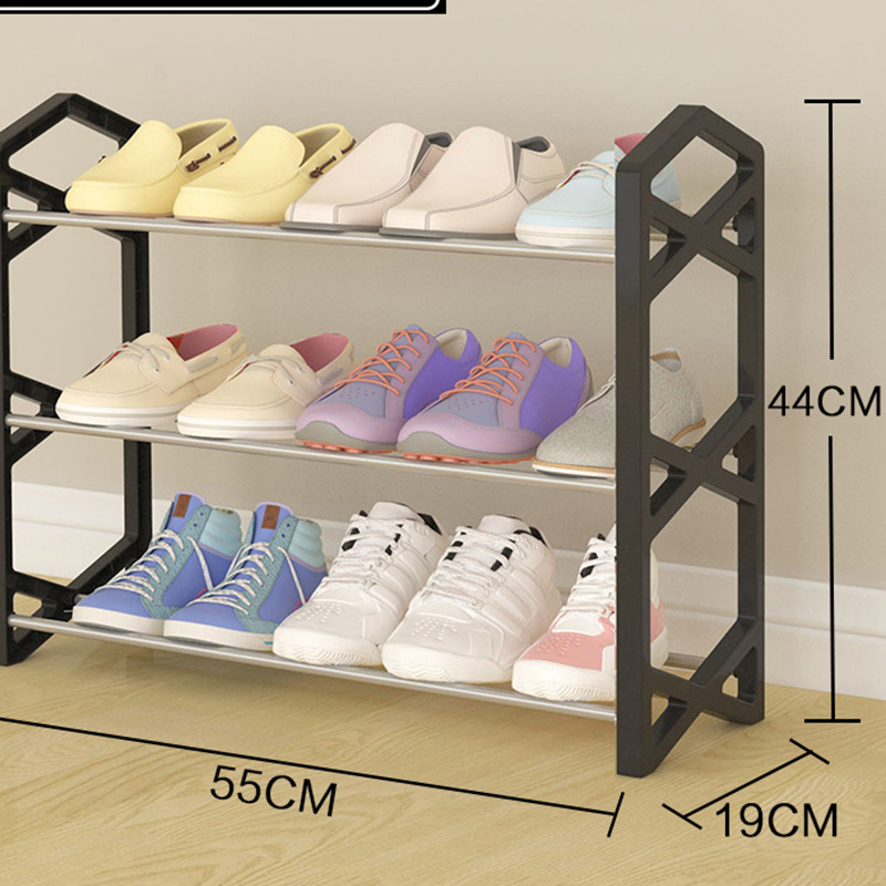 Multi-layer Shoe Rack Thickened Steel Pipe Standing Shoe Rack DIY Shoes Storage Shelf Home Living Room Organizer Accessories