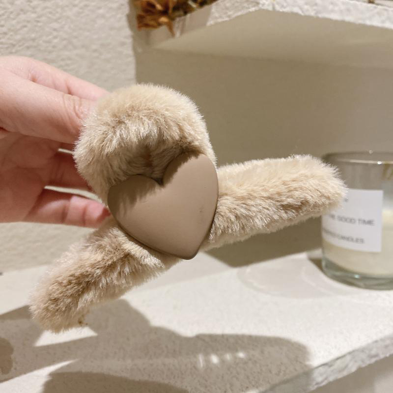 H:HYDE Acryl Hairdres Frauen Haar Krallen Zurück von Kopf Krabben Schellen Klaue Clips Mädchen Süssigkeit Farbe Herz Haar Clips: Q40967