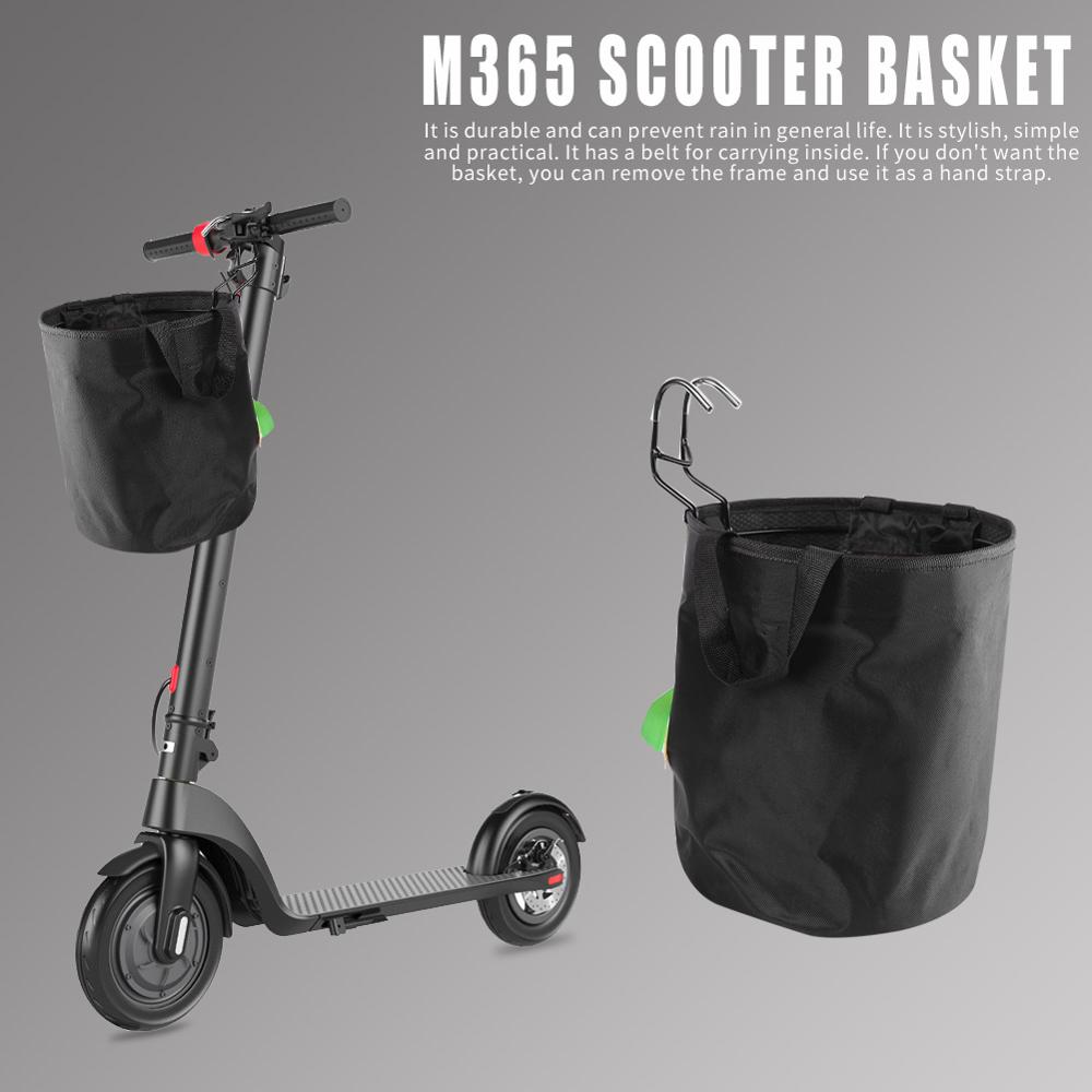 scooter Cestino scooter Elettrico Maniglia Del Sacchetto Della Bici Cestino scooter Elettrico Anteriore Cestino di Immagazzinaggio per M365 Ninebot ES1-ES4 scooter