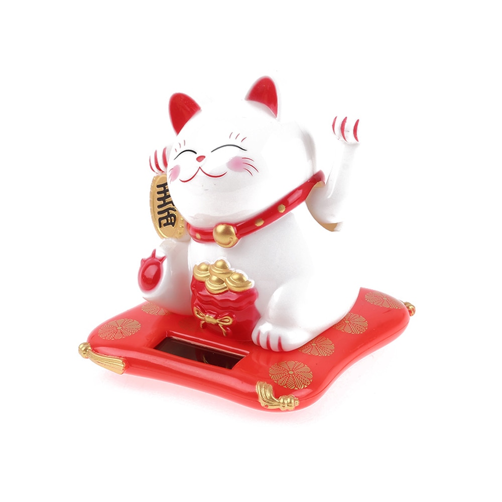 1 Pc Fortuin Katten Zonne-energie Maneki Gastvrij Lucky Wenken Poot-Zwaaien Home Office Restaurant Decor Ambachten