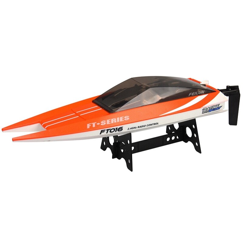 35KM / H 2.4G Remote Control Boat High Speed Boat Water Cooled Speedboat Outdoor Toy EU Plug: Orange