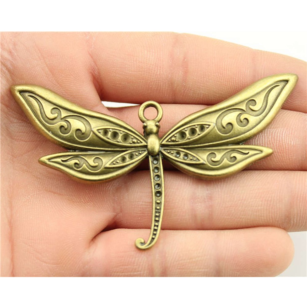 Wysiwyg 1 Stuks 80X47Mm Hanger Grote Dragonfly Dragonfly Charm Hangers Voor Sieraden Maken Grote Libel Hangers