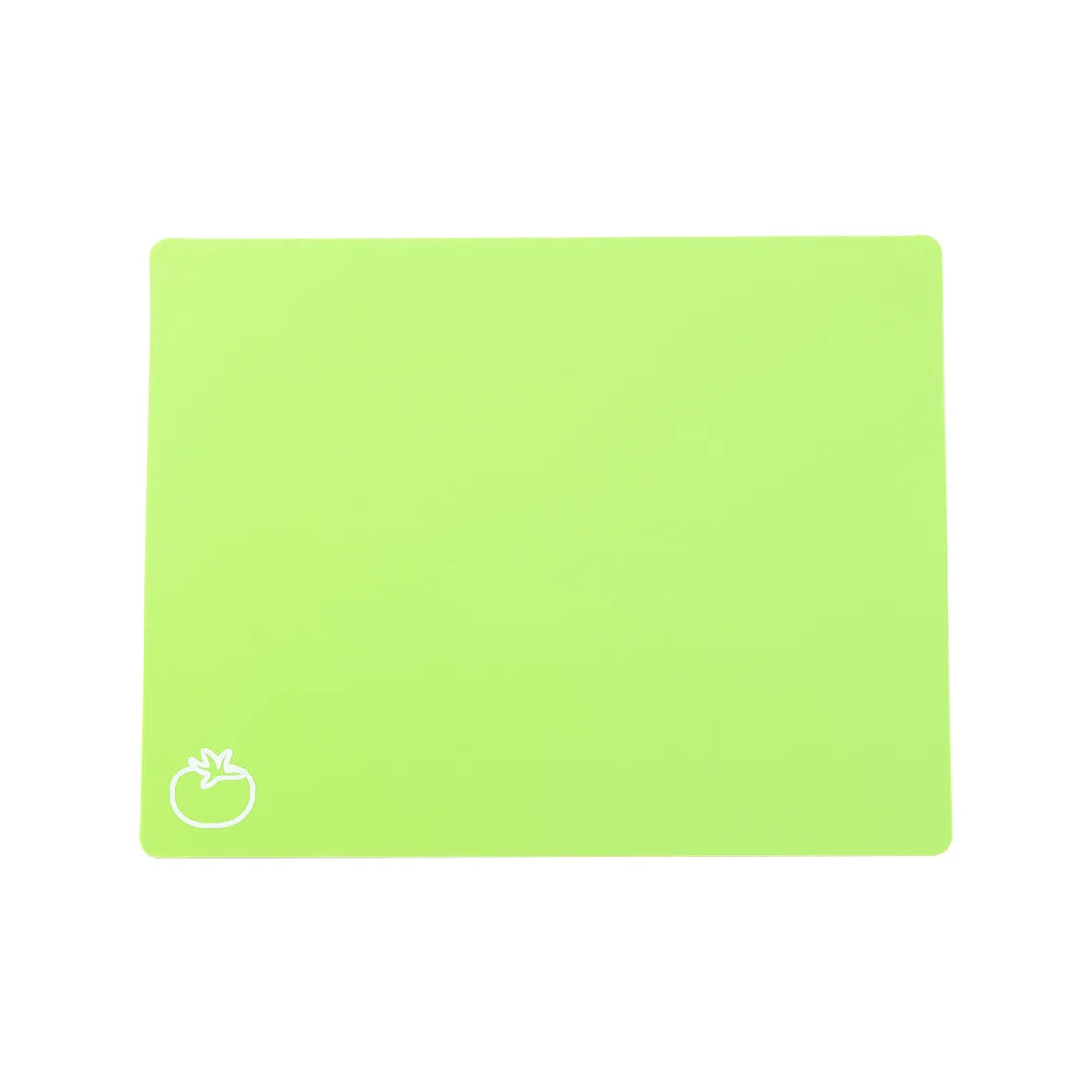 Tablas de cortar flexibles, tablas de plástico sin BPA para cocina, tapete de corte antideslizante para carne y verduras con iconos de alimentos: Blanco