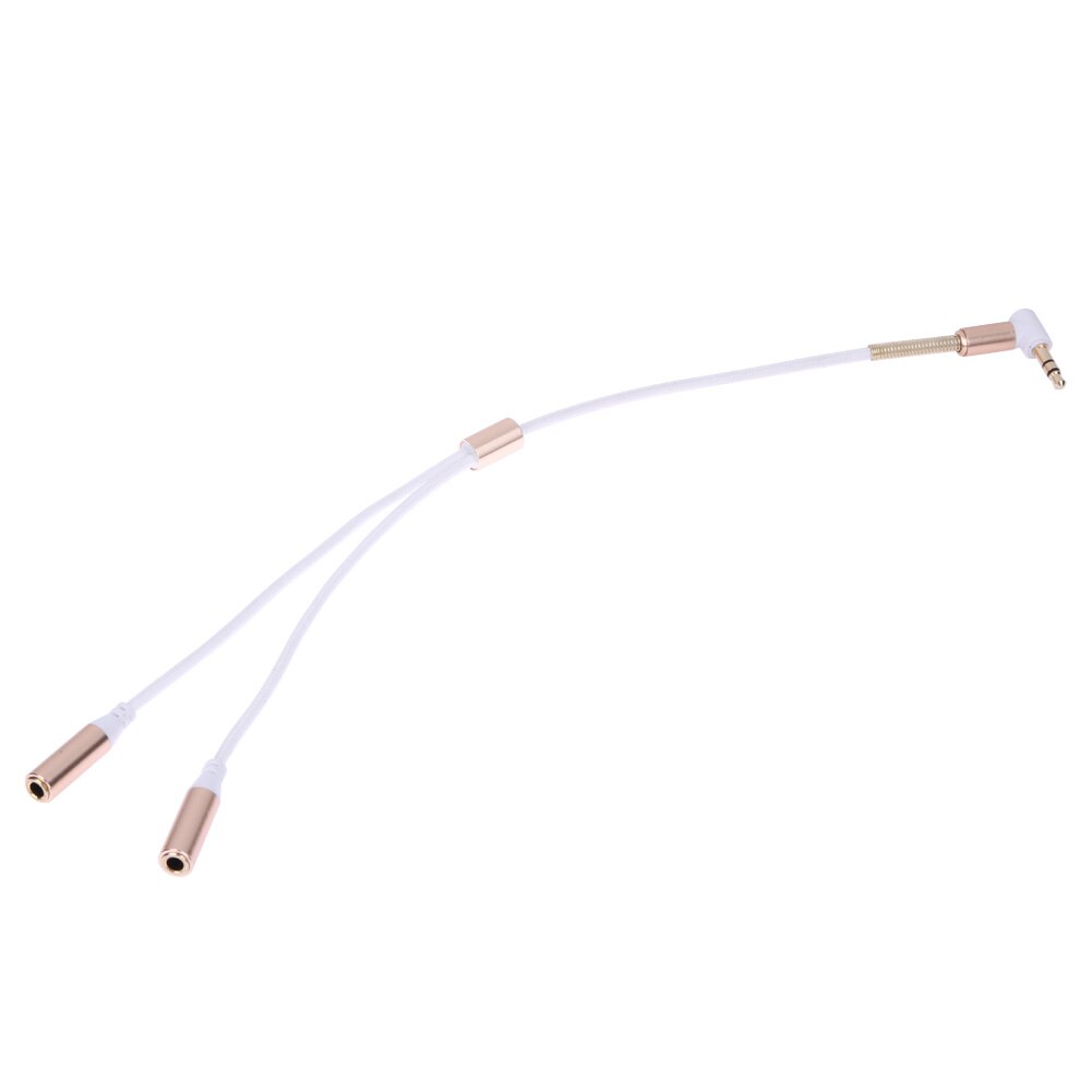 3.5Mm Male Naar 2 Vrouwelijke Jack Plug Y Splitter Audio Stereo Extension Oortelefoon Hoofdtelefoon Kabel Connectors Splitting Adapter Kabel