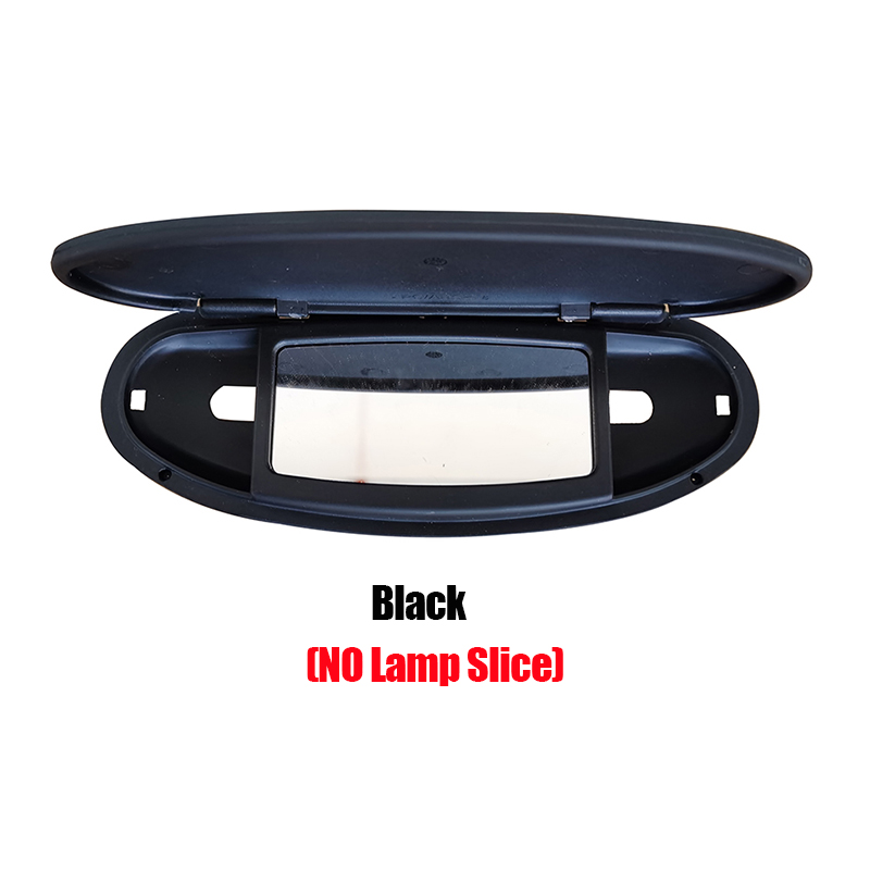 Pare-soleil de voiture, boîtier de panneau de pare-soleil, couvercle de miroir de vanité pour MINI Cooper S One D JCW R55 R56 R57 R59 R60, accessoires d'intérieur: Black