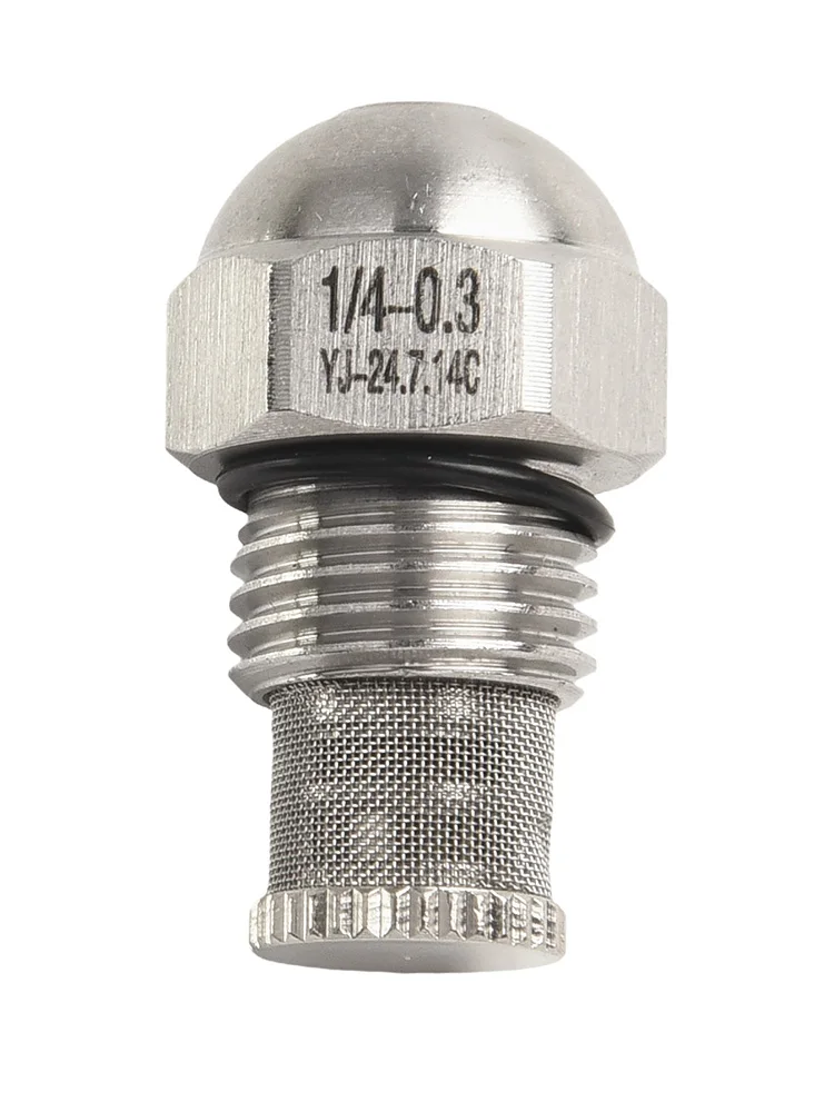 Forstøvende spraydyse dia 0.3-1.5mm fin forstøvende spray 1/4 bspt høy- og lavtrykksdyse åpning rustfritt stål
