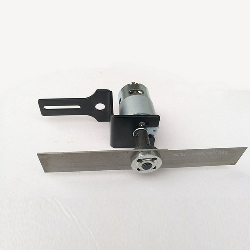 DIY Lawn Mower Set DC 12V 775 Motor Manganese Steel Blade Garden Mowing Tools Mini Grass Cutting Machine Tool