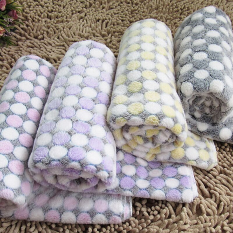 Warm Soft Pet Sleeping Mat Puppy Blanket Dog Kennel Winter Cat Bed Fleece Pad Pet Products for Small Dogs 40S2