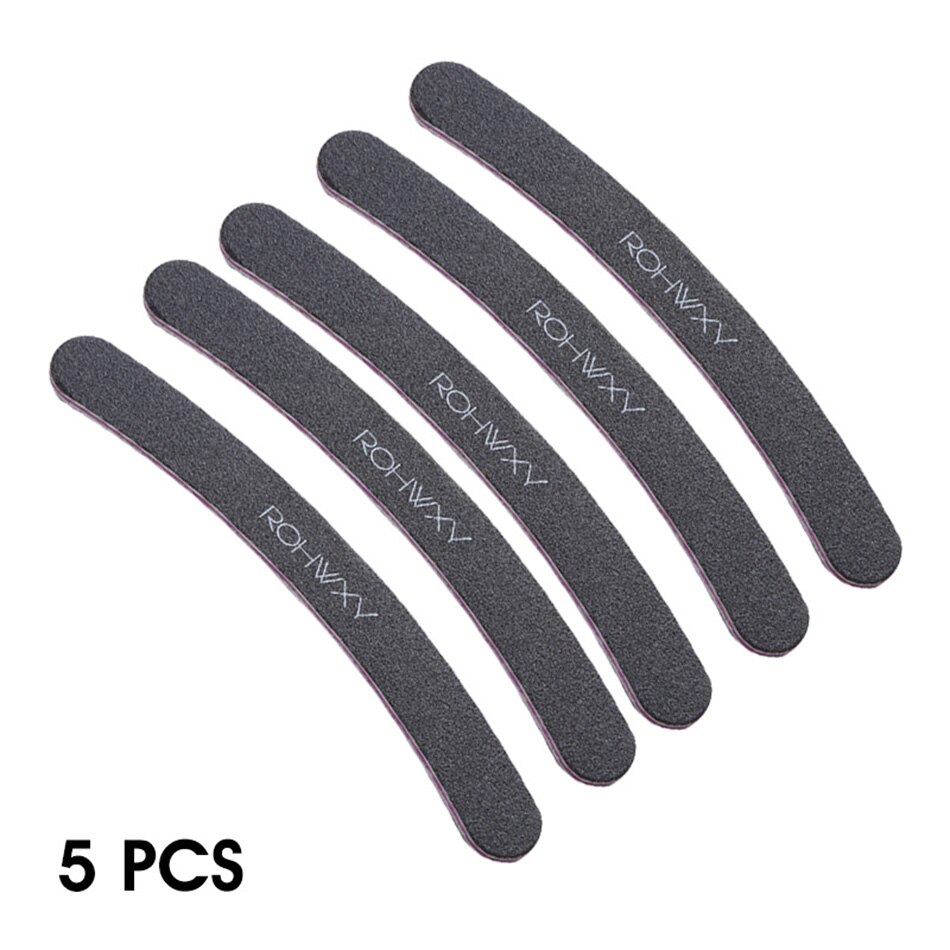 ROHWXY 1/5pcs Nail File Set 100/180 Sanding Buffer Block Pedicure Manicure Buffing Polish Beauty Tools Nail Files: 07