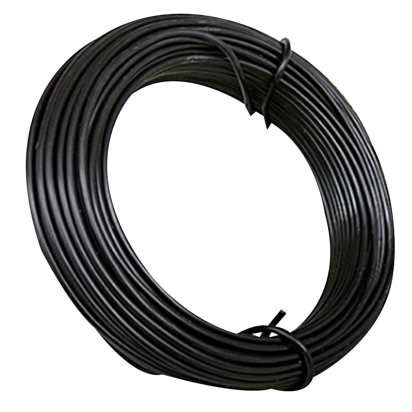 Alambre colgante para maceta de flores, alambre de hierro negro/blanco/verde para modelado de plantas, hecho a mano, alambre de soporte para maceta de flores DIY: Black