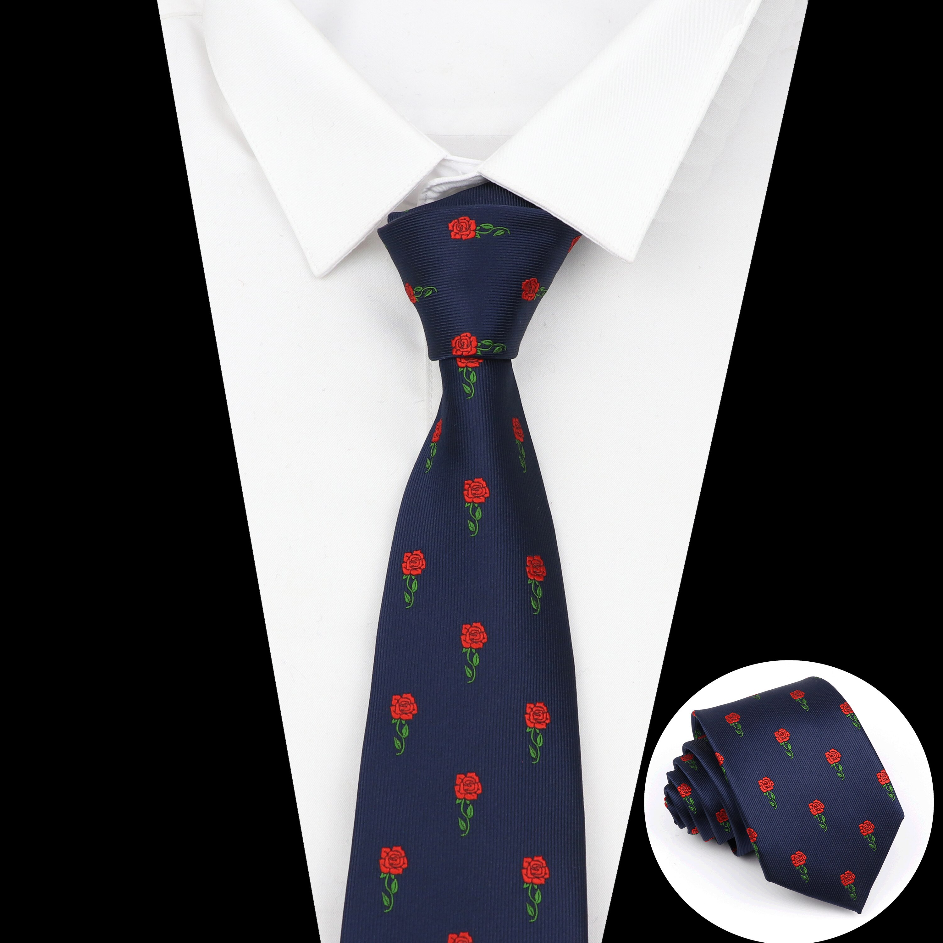 Corbata con estampado Floral para hombre, corbatas con de flores rosas, accesorios de uso diario, corbata, de boda, Original para hombre, nueva
