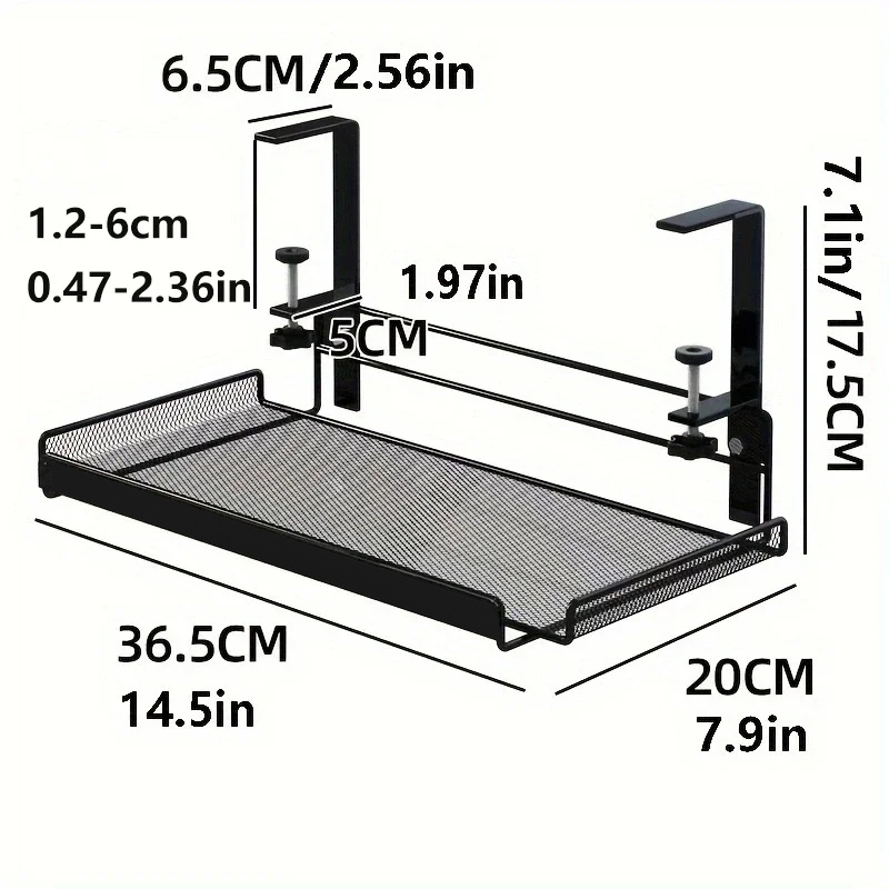 Kabelmanagement-Tablett unter dem Schreibtisch, ohne Bohren, Kabel-Organizer aus Stahl für Höhle Schreibtisch, Kabelmanagement-Tablett, Kabelmanagement-Gestell: Licht Grün