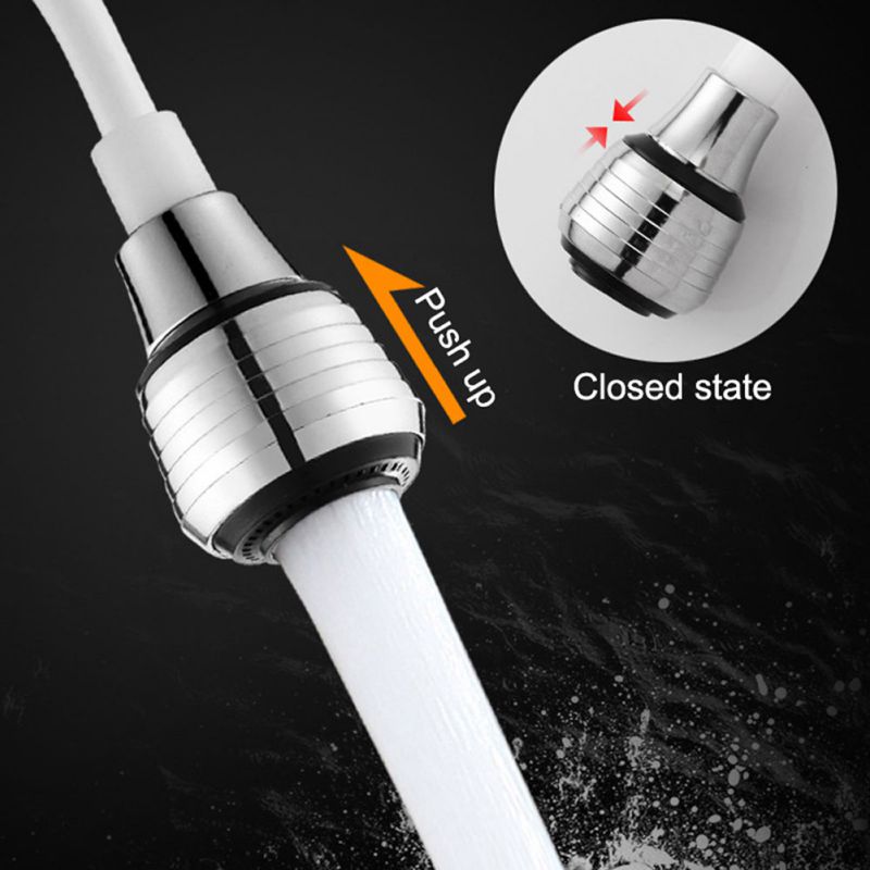 Home Kitchen Faucet Extension Extender Long Hose Portable Retractable Foam Shower Sprinkler Faucet Extenders Faucet Extenders