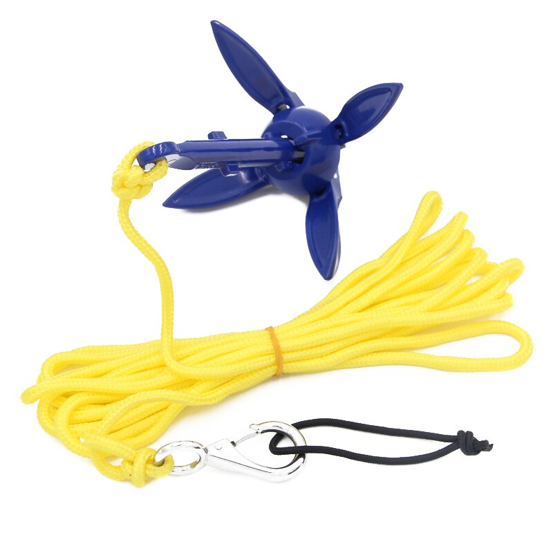 Kit d'ancrage pliable en aluminium avec corde, pour canoë Kayak petit bateau f-best: Default Title