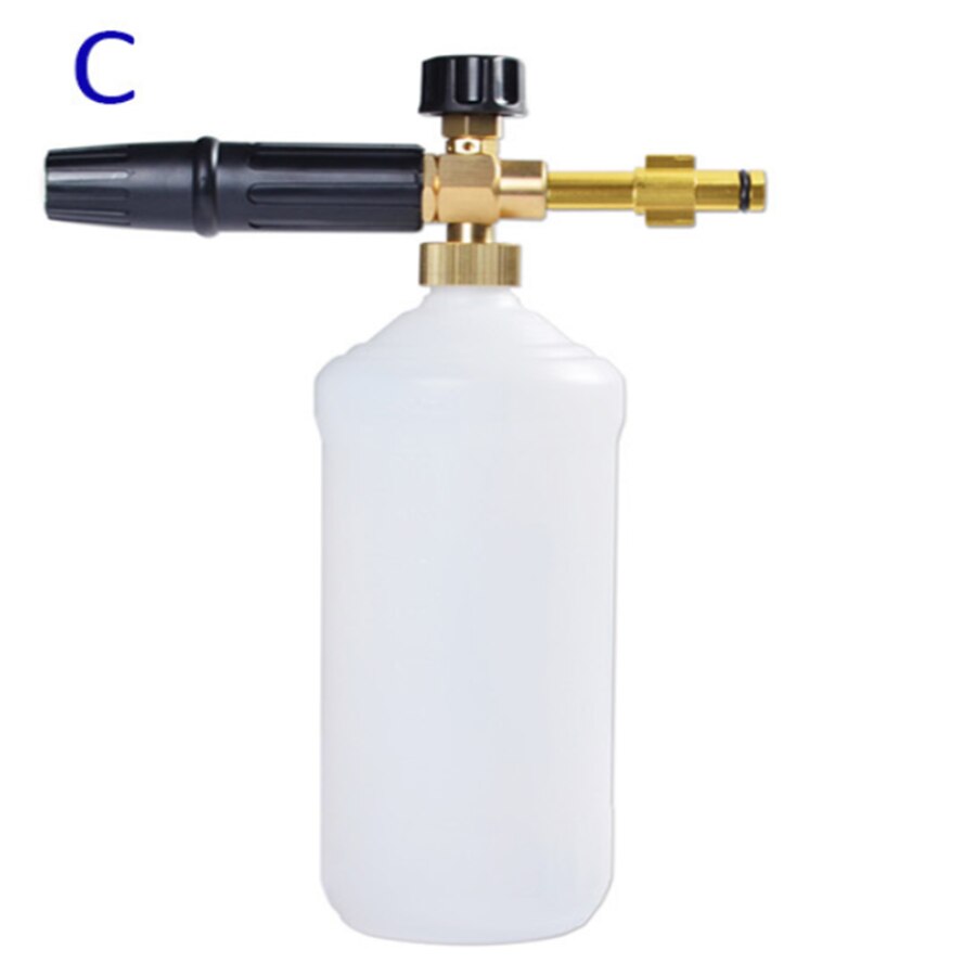 Foam Nozzle Hoge Druk Zeep Foamer Schuim Kanon Sneeuw Foam Lance Auto Schuim Wassen Voor Tornado Karcher K Hogedrukreiniger auto Washer: Goud