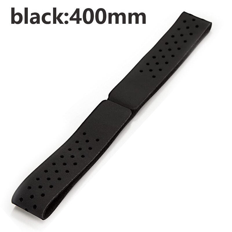 Justerbart armbånd pulsmåler blød rem åndbar erstatningsarmbånd kompatibel til scosche garmin wahoo tickr xoss: Sort