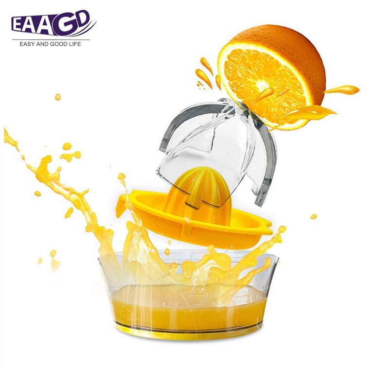 Handmatige Juicer Houvast Oranje Citroensap Maker Met Schaal Transparante Fles Fruitpers Druk Van Mini Keuken Gadget