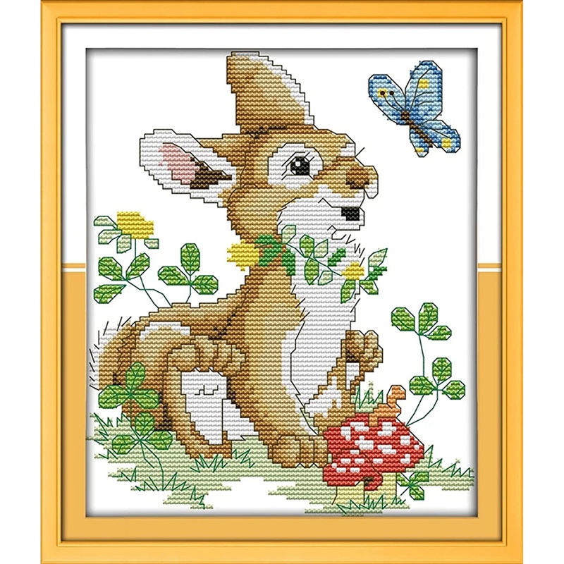 DIY Cross Stitch Kits Stamped Of Patterns Embroidery Starter Kits For Adult Beginners And Kids DIY 10.2X13 Inch