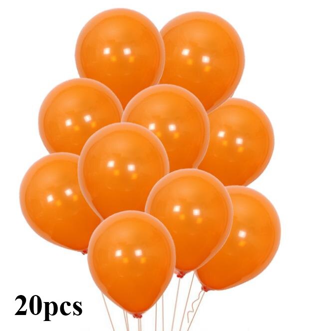 Happy halloween dag 16inch brief alfabet folie ballon orange zwarte stip latex ballon halloween dag party decoratie: D