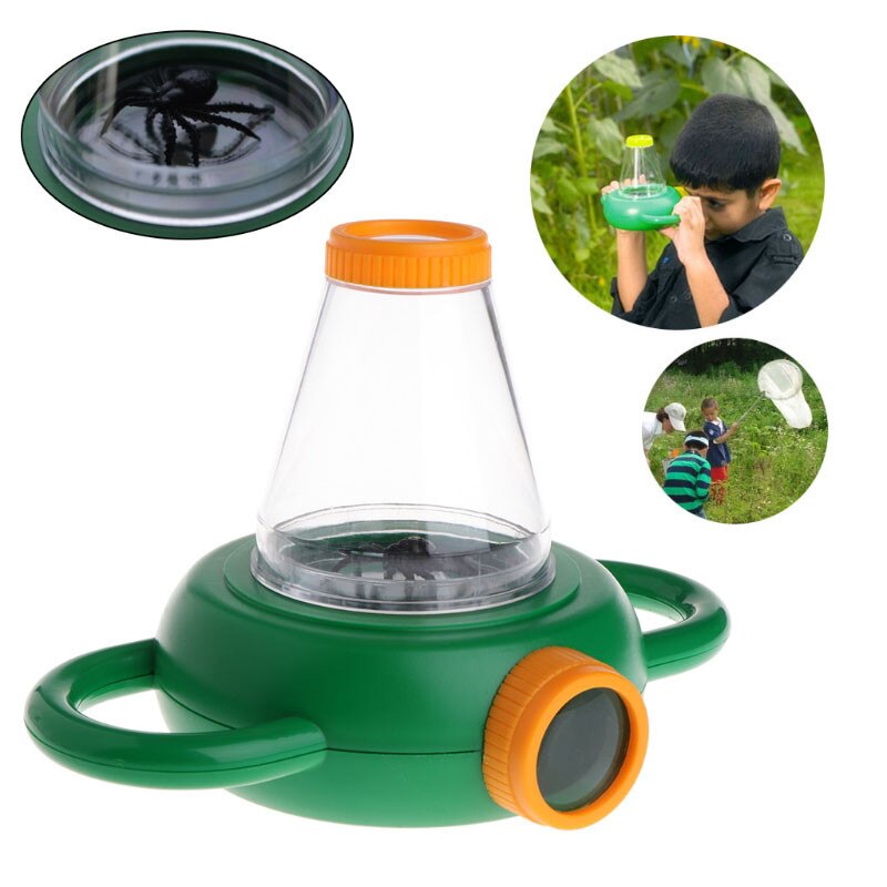 Insect Watcher Magnifying Glass Small Animal Insect Monitor Box Children Science Exploration Play Teaching Aids