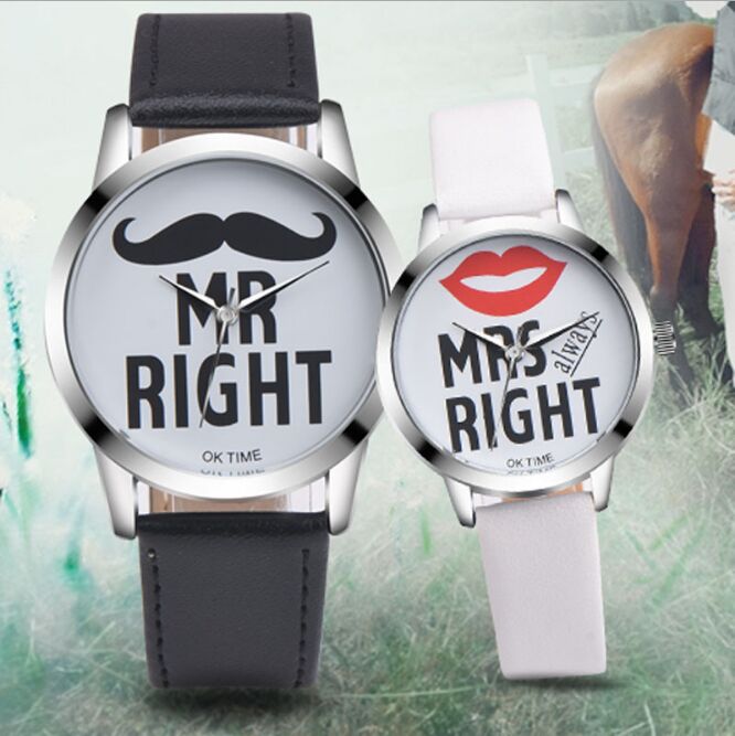 Korea Paar Horloges Populaire Vrouw Man Casual Quartz Horloge Minimalisme minnaar Klok School Klok