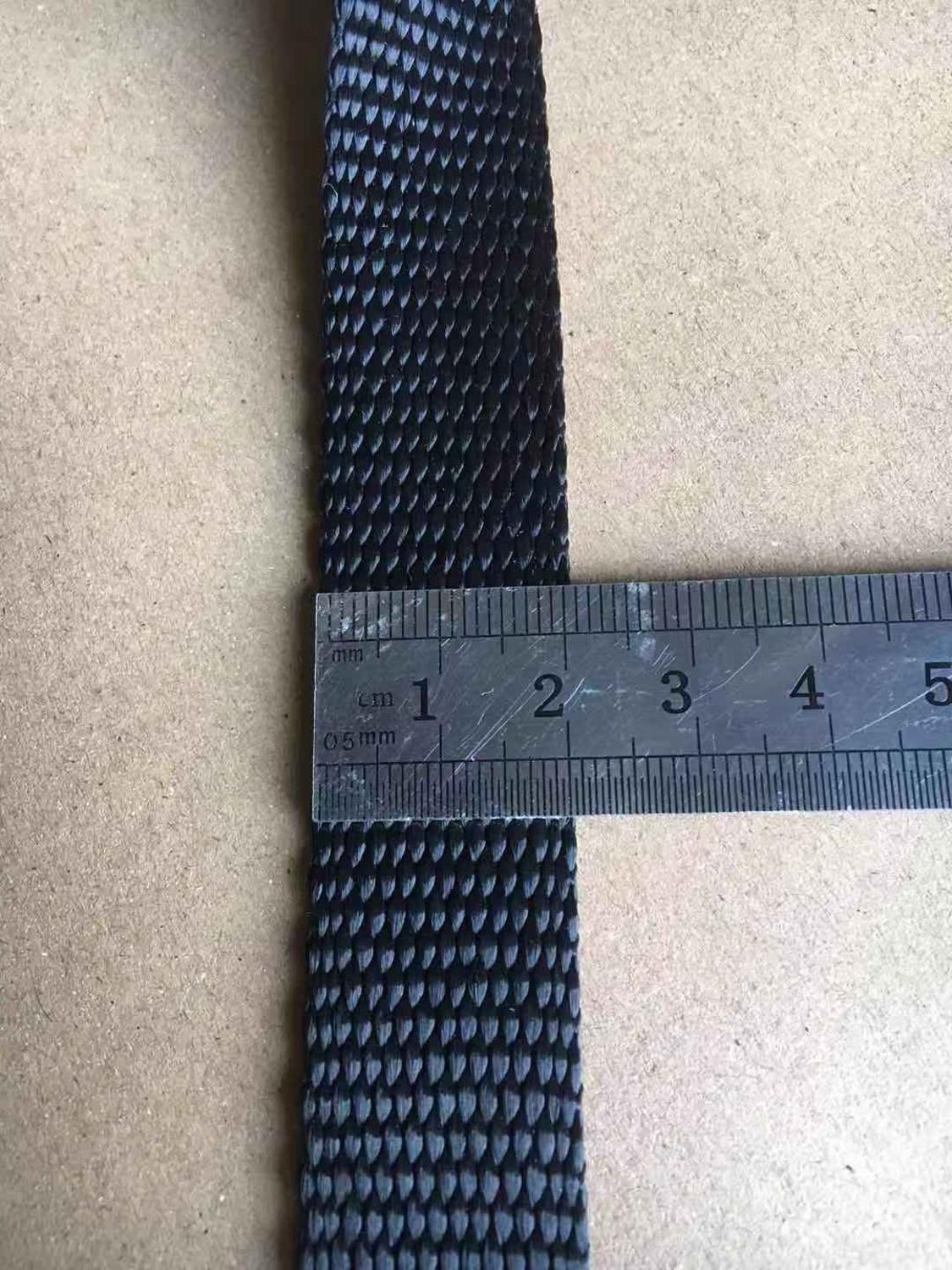 10 metrów dużo 20mm szerokość 2mm gruba wstążka nylonowa ciężki obowiązek gruba nylonowa taśma tapicerska o wysokiej wytrzymałości dla psów i kotów: 20mm czarny