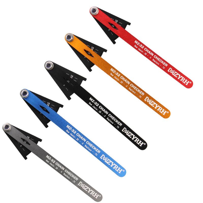 ZTTO Bicycle Multi-Functional Chains Gauge Chain Wear Indicator Tool Chain Inspection Kit Road Bike Chain Measuring Instrument