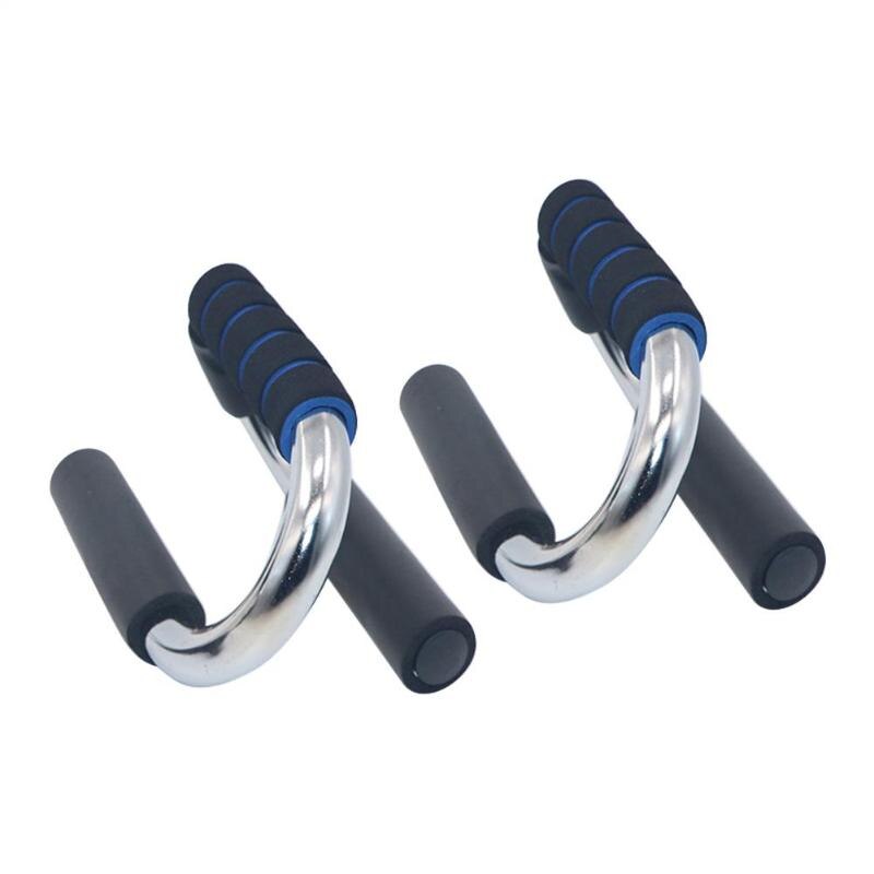 1 par Fitness Push Up barras de soporte de Pushup deporte gimnasio ejercicio entrenamiento pecho Bar esponja ejercitador con sujeción para las manos para la construcción del cuerpo