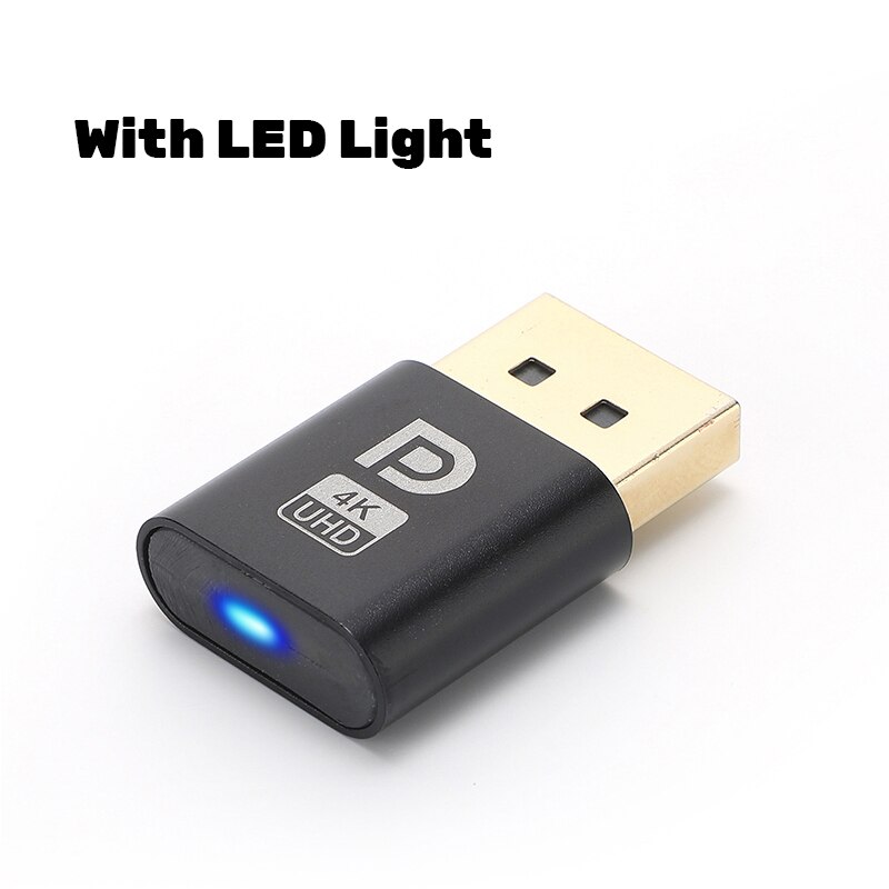 4K Displayport Dummy Plug DP Virtual Display Adapter EDID Headless Ghost Emulator Desktop Accessories for PC Graphics Video Card